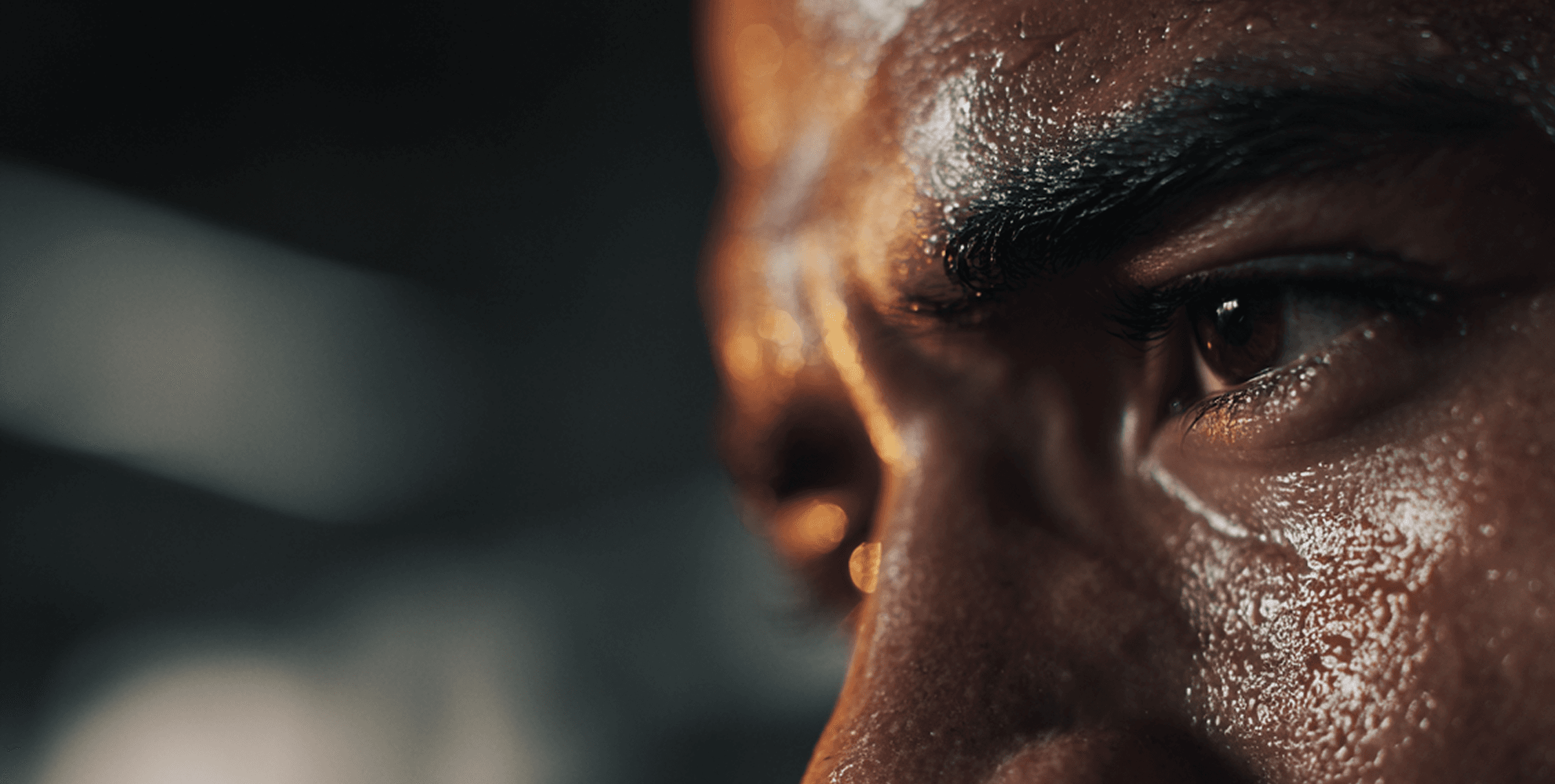 Close-up portrait emphasizing focus and precision